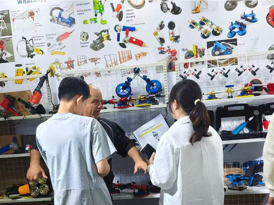 Xiamen stone fair day 3-it is a pleasure day to discuss stones tools face to face at booth B6007