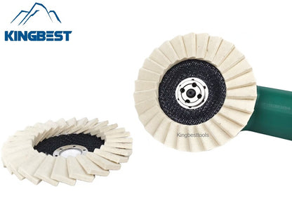 130mm Louver Felt Wool Wheel Polishing Wheel Angle Grinder Polishing Pads