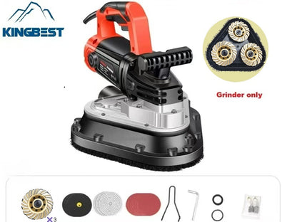 3-Head Concrete Grinder Six-Speed Dust-free Machine for Floor Free Shipping