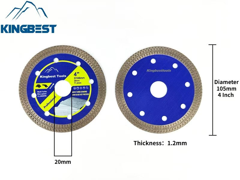 105mm Upgraded Diamond Saw Blade For Porcelain