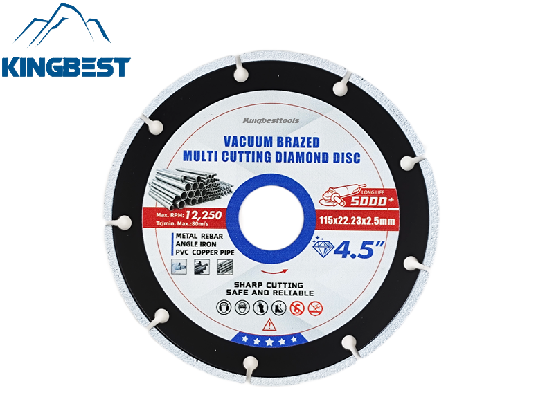Metal Rebar Vacuum Brazed Multi Cutting Diamond Disc