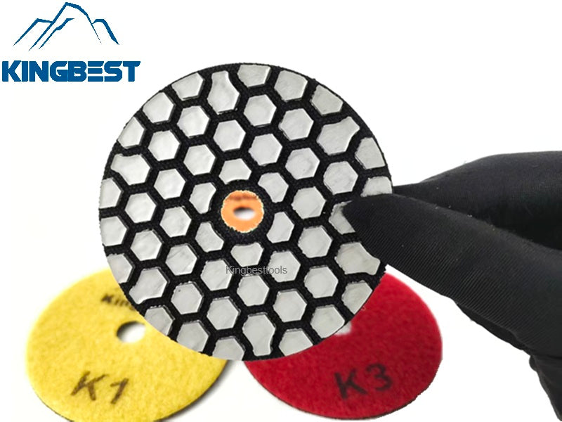 Super-fast 4 steps dry polishing pads