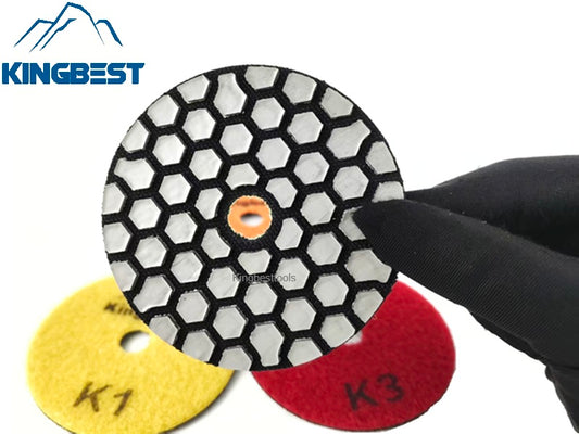 Super-fast 4 steps dry polishing pads