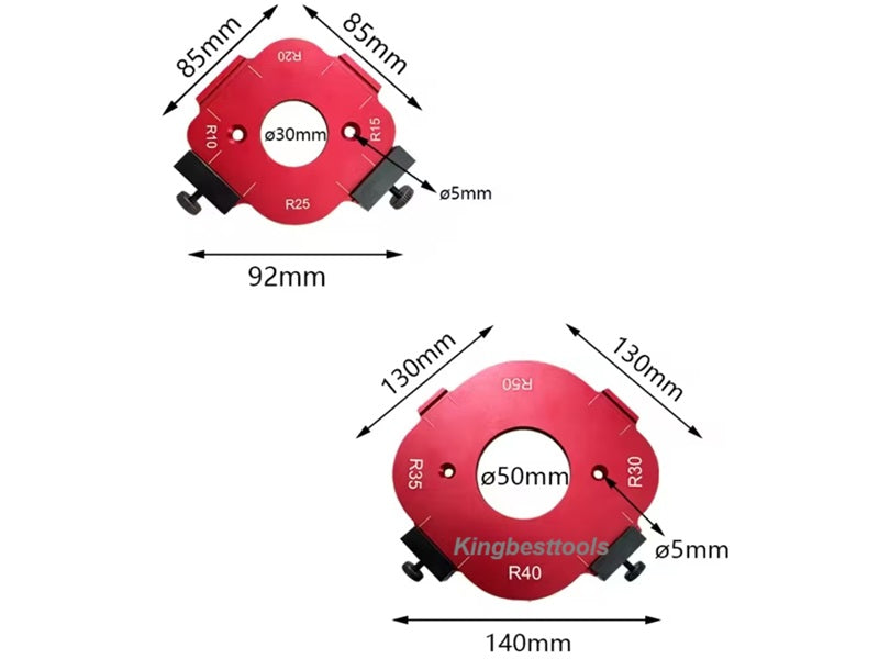 4 in 1 Woodworking Fillet Positioning Template Contour Ruler Fillet Mold R10-R50-Free Shipping To US Mainland A01