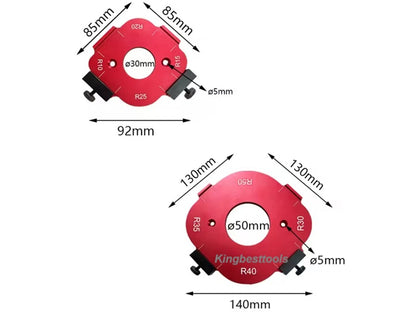 4 in 1 Woodworking Fillet Positioning Template Contour Ruler Fillet Mold R10-R50-Free Shipping To US Mainland A01