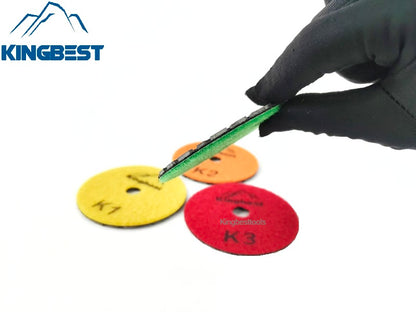 Super-fast 4 steps dry polishing pads