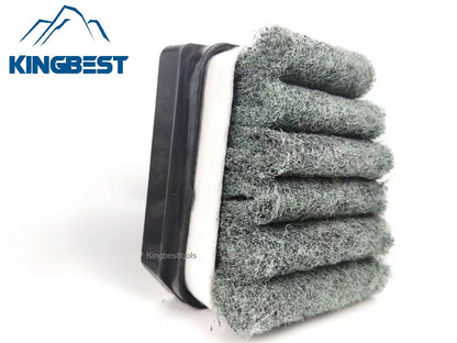 Horseshoe-shaped matte surface abrasive fiber brush,  trapezoidal matte surface brush,  Frankfurt sponge brush