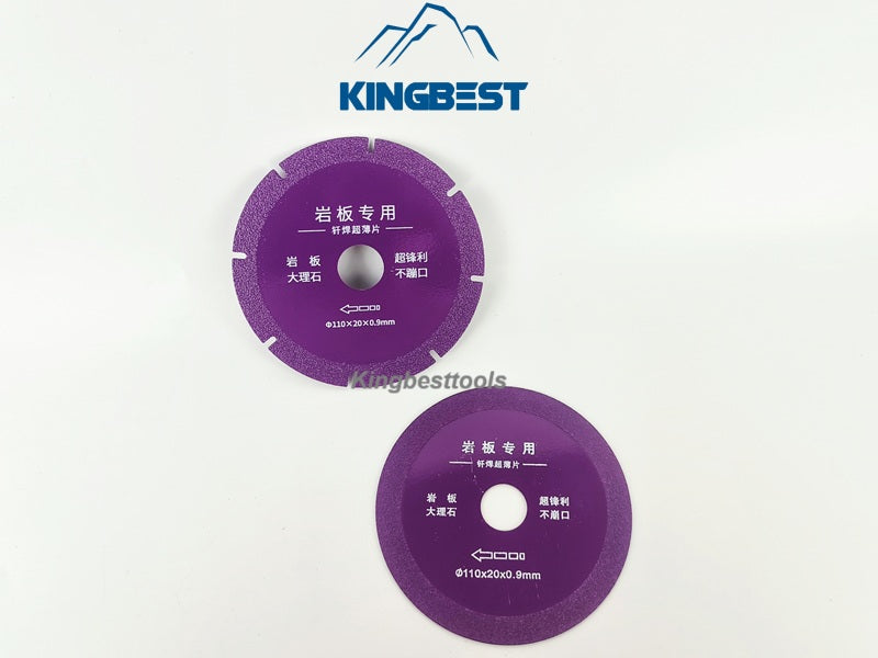 Purple diamond saw blade for porcelain
