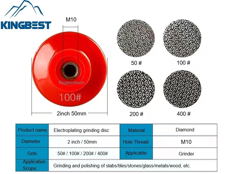 Electroplating integrated grinding disc
