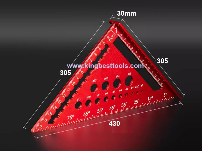 7inch/12inch Multifunctional Aluminum Triangle Ruler 90 Degree Right Angle Ruler 45 Degree Angle Ruler High Precision Free Shipping to US Mainland Only A01