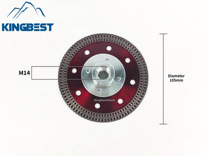 Red Diamond Cutting Marble Ceramic Turbo Saw Blade for Porcelain Tile Cutting Disc