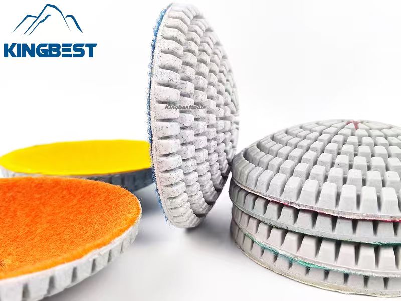 7 step Curved Wet Polishing Pad 100mm