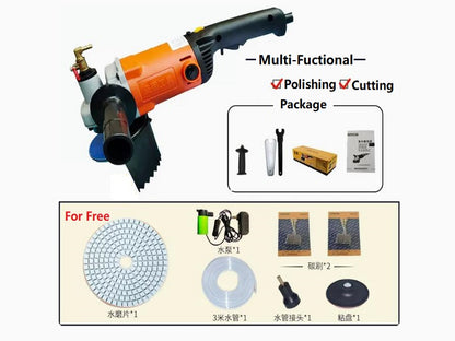 Variable Speed Electric Polisher With Water Wet Polisher Free Shipping to US Mainland Only A01