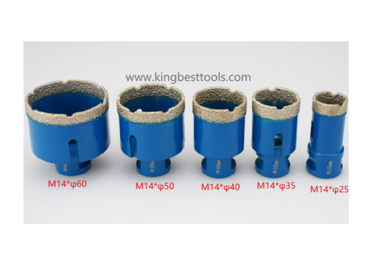 Diamond Core Drill Bit Set 5 pcs ~Free Shipping to US Mainland Only A01