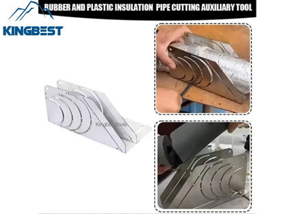 Pipe Rubber Foam Insulation Cutter Stainless Steel Auxiliary Tool-Free Shipping