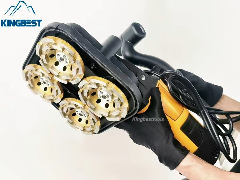 Four-head Dust-free Concrete Grinder Floor Renovation Machine Free Shipping