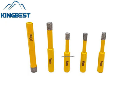 Dry Tile Drilling Set Brazing Hole Opener For Quartz Marble Glass (5 pcs/pack)