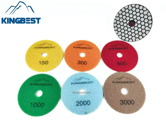 Dry Polishing Pads 100mm (3 sets a pack) - Free Shipping