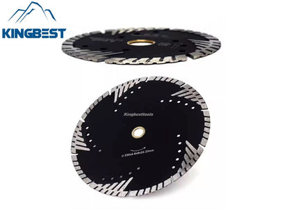 Diamond saw blades for grooving and polishing granite and marble, as well as for stone processing.