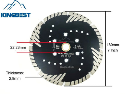 Diamond saw blades for grooving and polishing granite and marble, as well as for stone processing