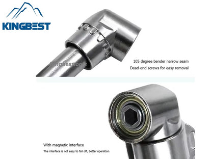 105 Degree Turning Magnetic screwdriver adapter, electric drill extension, corner tool free shipping