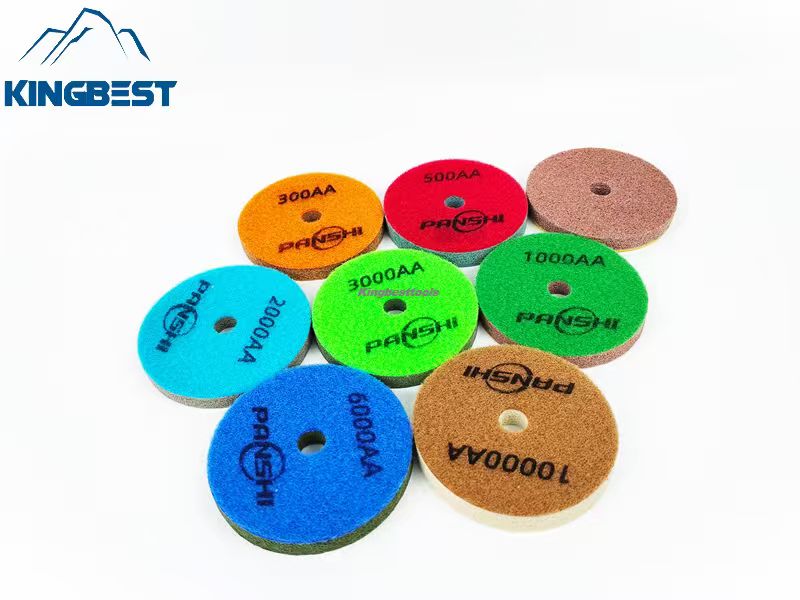 Sponge Fiber Wet Polishing Pads For 80mm/100mm/125mm/150mm/180mm/200mm