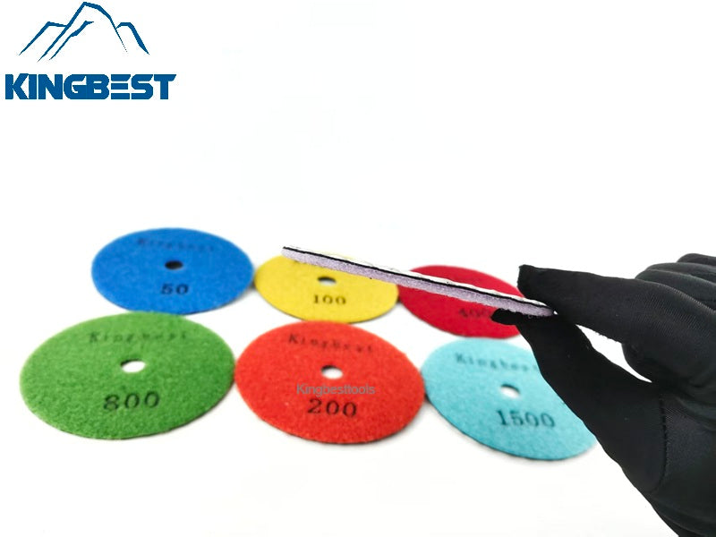 Super-fast 4 steps dry polishing pads