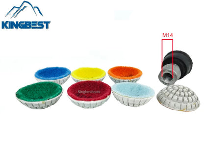 7 step Curved Wet Polishing Pad 2 Inch Pads