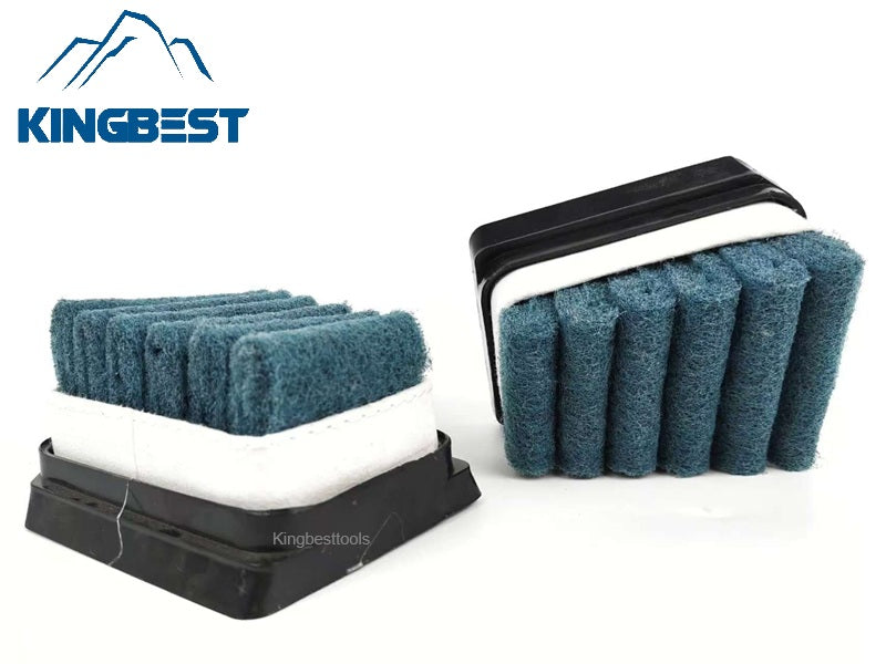 Horseshoe-shaped matte surface abrasive fiber brush,  trapezoidal matte surface brush,  Frankfurt sponge brush