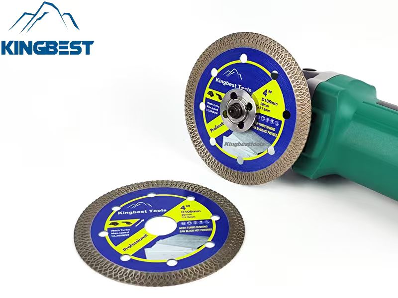 105mm Upgraded Porcelain Cutting Discs with Mesh Corrugated Teeth (5pcs a set) Free Shipping