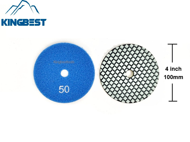 7 steps dry polishing pads 100mm