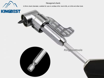 105 Degree Turning Magnetic screwdriver adapter, electric drill extension, corner tool free shipping
