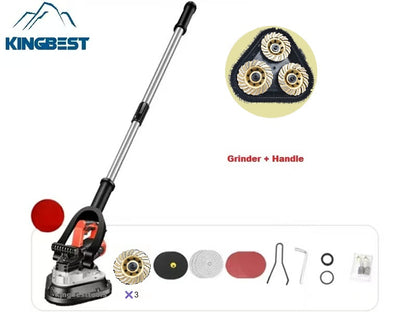 3-Head Concrete Grinder Six-Speed Dust-free Machine for Floor Free Shipping