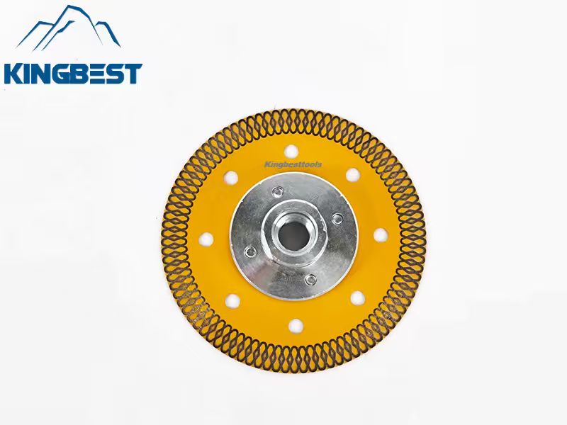 Yellow Diamond Cutting Marble Turbo Saw Blade for Porcelain Tile Cutting Disc