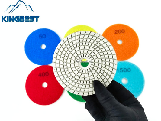 7 steps High Quality Wet Polishing Pads/Sandpapers 100mm