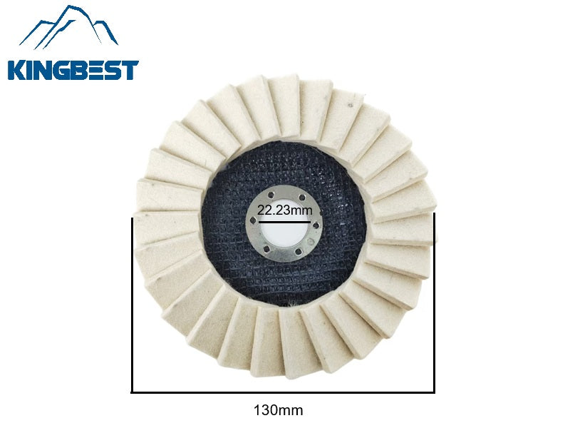130mm Louver Felt Wool Wheel Polishing Wheel Angle Grinder Polishing Pads