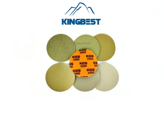 High quality KGS 7 steps 100mm dry polishing pads for Marble