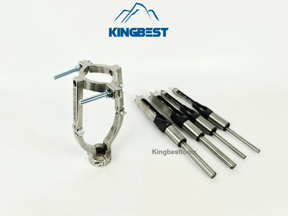 Square Hole Drill and Fixed Bracket Woodworking Drill Tools Mortising Chisel Drill DIY Furniture Square Drill Free Shipping to US mainland only A01