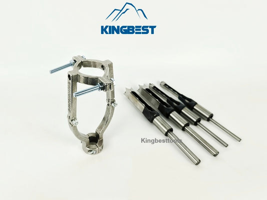 Square Hole Drill and Fixed Bracket Woodworking Drill Tools Mortising Chisel Drill DIY Furniture Square Drill Free Shipping to US mainland only A01
