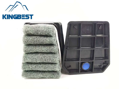 Horseshoe-shaped matte surface abrasive fiber brush,  trapezoidal matte surface brush,  Frankfurt sponge brush