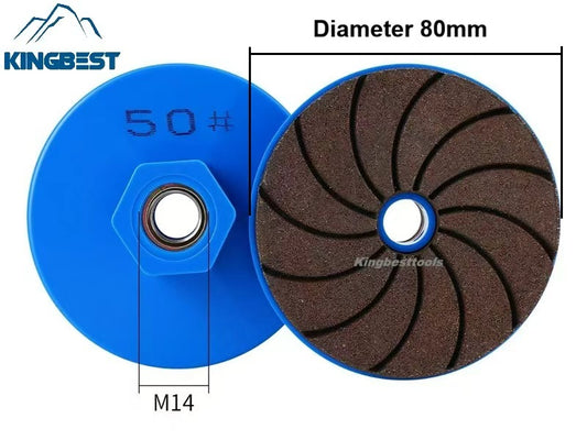 80mm 3 Inch Polishing Pad Resin Edge Grinding Wheel M14