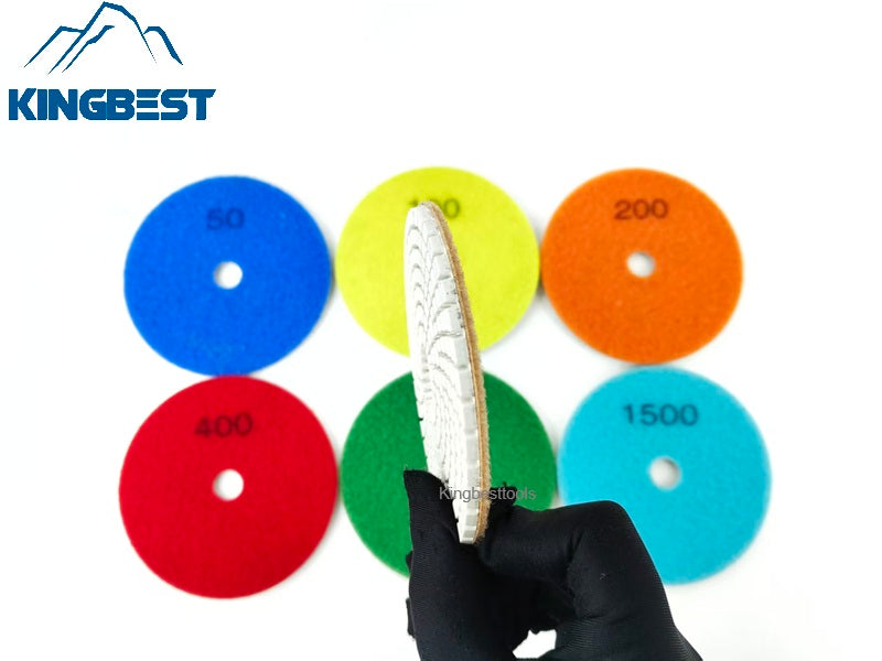 7 steps High Quality Wet Polishing Pads/Sandpapers 100mm
