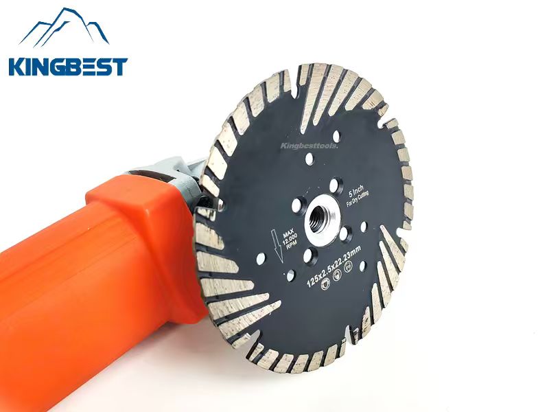 Diamond saw blades for grooving and polishing granite and marble, as well as for stone processing.