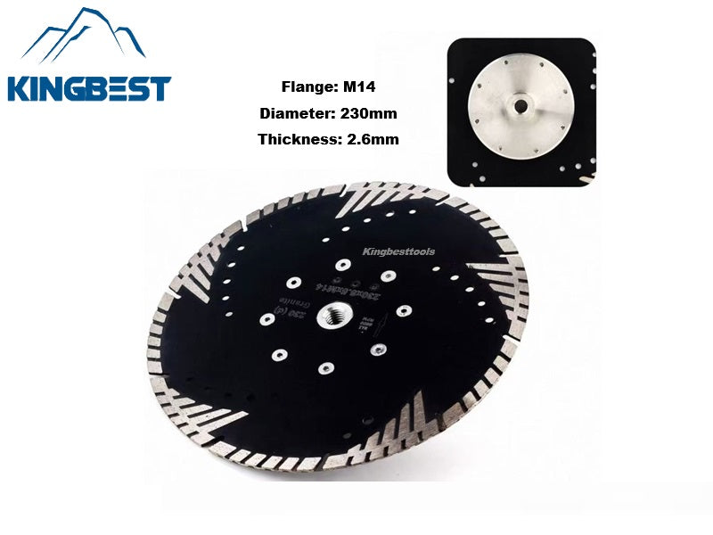 Diamond saw blades for grooving and polishing granite and marble, as well as for stone processing.