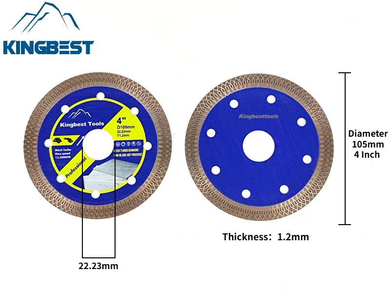 105mm Upgraded Diamond Saw Blade For Porcelain