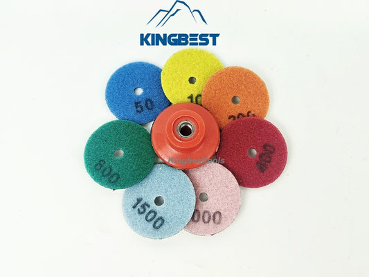 2 inch Dry Polishing Pads/Sandpapers ~~ Backer for free