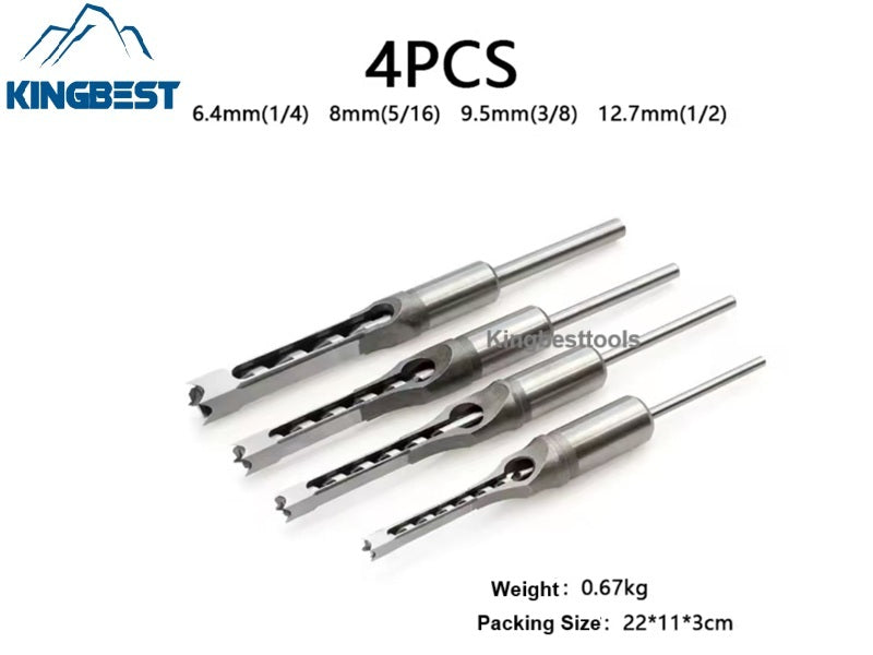 Square Hole Drill and Fixed Bracket Woodworking Drill Tools Mortising Chisel Drill DIY Furniture Square Drill Free Shipping to US mainland only A01