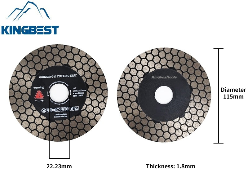 M14/22.23mm Football Corrugated Cutting Disc For Porcelain