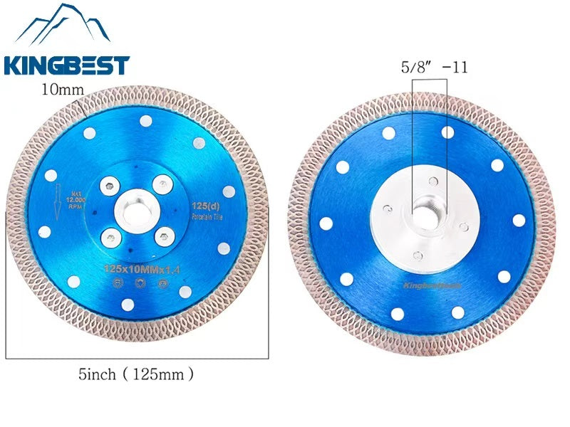 Blue Diamond Cutting Marble Ceramic Turbo Saw Blade for Porcelain Tile Cutting Disc