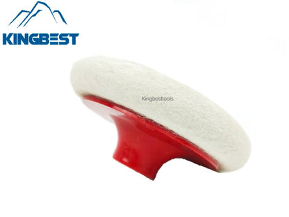 Rounded wool wheel & mirror polishing wheel